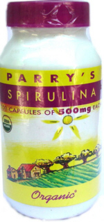 Organic Spirulina capsules